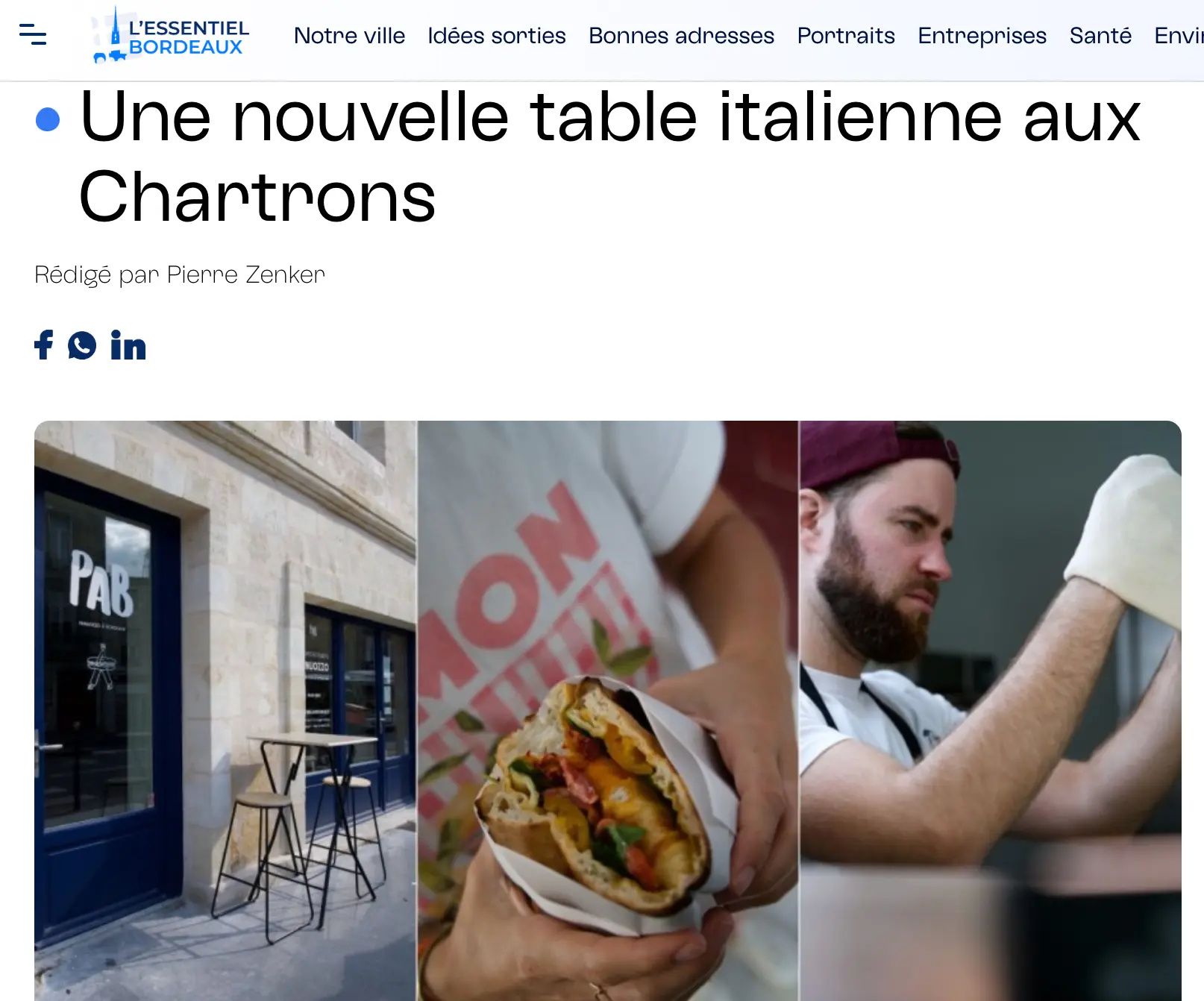 Article L'Essentiel Bordeaux